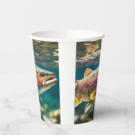 サケの魚 紙コップ (左)