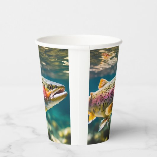 サケの魚 紙コップ (右)