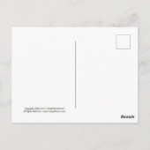 サケを口にくわえたクマ ポストカード (裏面)