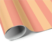 サケストライプやアプリコットの縦型 ラッピングペーパー (ロールコーナー)