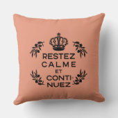 サケフランスのの黒保クレスト運と クッション (裏面)