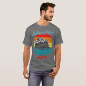 サケリバーアイダホホワイトウォーターラフティングカヌー Tシャツ (正面フル)