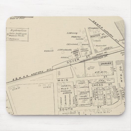 サケ滝PO マウスパッド (正面)