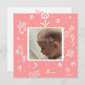 サケ花誕生のお知らせ 案内状 (正面/裏面)