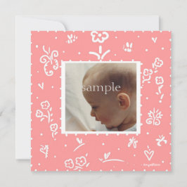 サケ花誕生のお知らせ 案内状