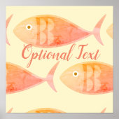 サケ魚群 ポスター (正面)