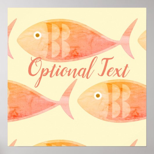 サケ魚群 ポスター (正面)