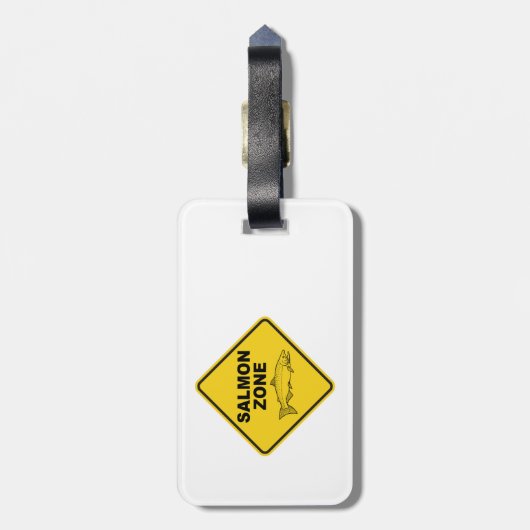 サケ魚釣り帯 ラゲッジタグ (裏面縦)