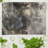 サケ キッチンタオル (折り畳み)