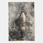 サケ キッチンタオル (縦)