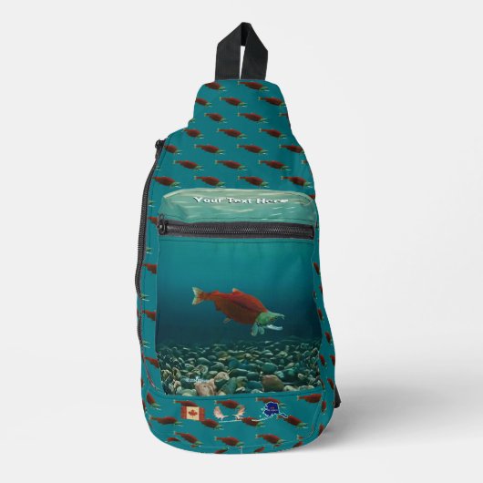 サケ スリングバッグ (正面)