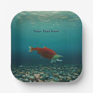 サケ ペーパープレート