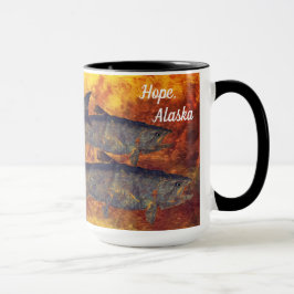 サケ、希望- 15のozの学校。 コンボのマグ マグカップ
