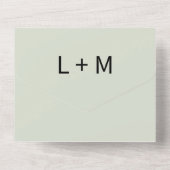 サゲコンテンポラリーサボス結婚ズ オールインワン招待状 (裏面)