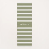 サゲパーソナライズされたサマーストライプのヨガマット ヨガマット (正面)