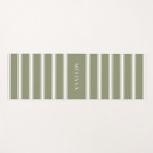 サゲパーソナライズされたサマーストライプのヨガマット ヨガマット (正面(横))