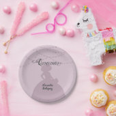 サゲレッドプラムパープルチャロシルエットキンセアニェラ ペーパープレート (パーティー)