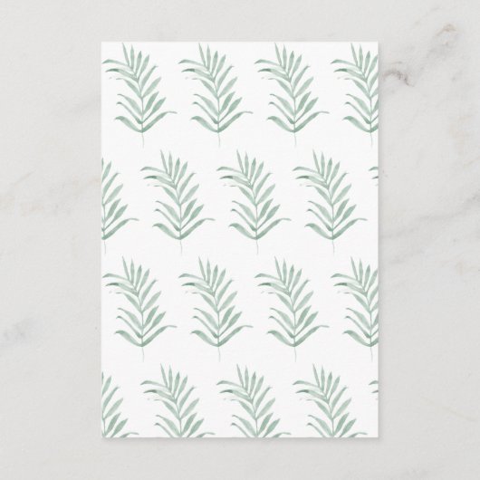 サゲ素朴の詳細の水の色の結婚花模様 エンクロージャーカード (裏面)