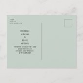 サゲ素朴葉ひまわり日付保存 ポストカード (裏面)