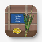 サコットパーソナライズされた紙プレート ペーパープレート (正面)