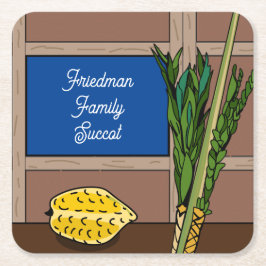 サコット紙コースターパーソナライズされた スクエアペーパーコースター