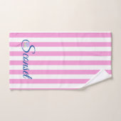サコンセット/ナンタケットハンドタオルストライプピンク ハンドタオル (ハンドタオル)