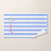 サコンセット/ナンタケットハンドタオル青ストライプ色 ハンドタオル (ハンドタオル)