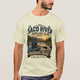 サコ川パドラー・クラブ フライバーグ メイン州 ティーン Tシャツ