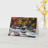 サコ·リバー、ニューハンプシャー·ノートまたはグリーティング·カード カード (黄色い花)