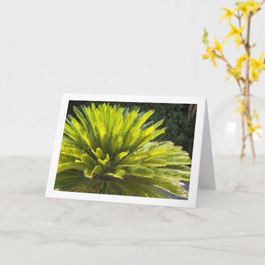 サゴヤシ工場 カード (黄色い花)