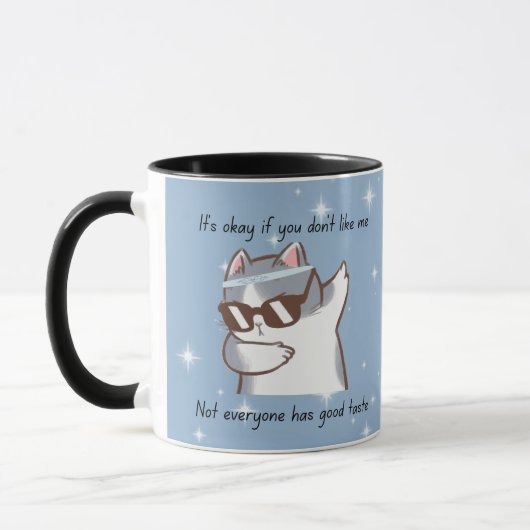 ササッとした猫のマグカップ マグカップ (左)