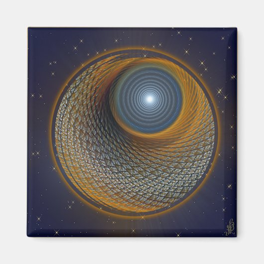 ササフラスビーバームーン マグネット (正面)