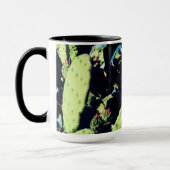 ササボテン開花、サグアーロ写真 マグカップ (左)