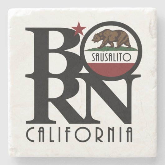 ササリ生まれト・カリフォルニア ストーンコースター (正面)