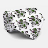 サザランドのタータンチェックのライオン ネクタイ (ロール)