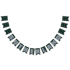 サザランド地区のタータンチェック バンティングフラッグ