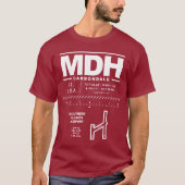 サザンイリノイ空港 MDH Tシャツ (正面)