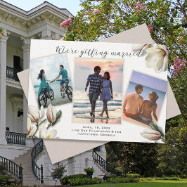 サザンウェディング日付マグノリアの花を保存 セーブザデート