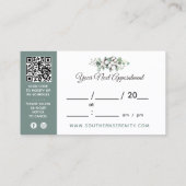 サザンウォー素朴タカラーコットンアポイントメント 名刺 (裏面)