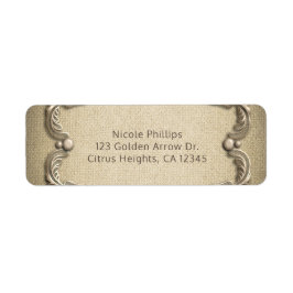 サザンエレガントチャーム素朴バーラップレース結婚ズ ラベル