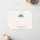 サザンオークエレガントツリー名前をカスタムするアドレス ノートカード (正面/裏面インサイチュ)