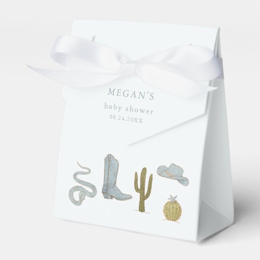 サザンカウボーイ赤ちゃんシャワー フェイバーボックス (正面サイド)