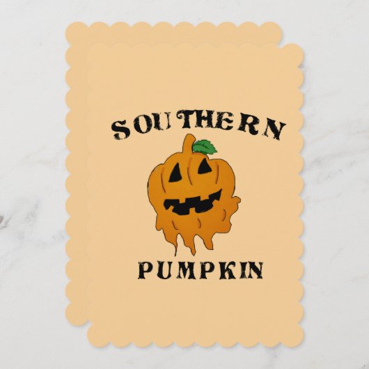 サザンカボチャ 招待状 (正面/裏面)