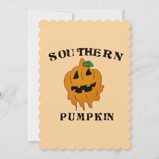 サザンカボチャ 招待状 (正面)