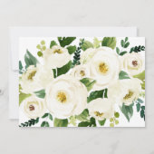 サザンカリグラフィー | フェードドフラワーマリッジ 招待状 (裏面)