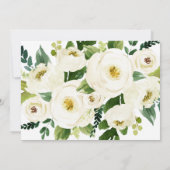 サザンカリグラフィー | フラワーの結婚記念日 招待状 (裏面)