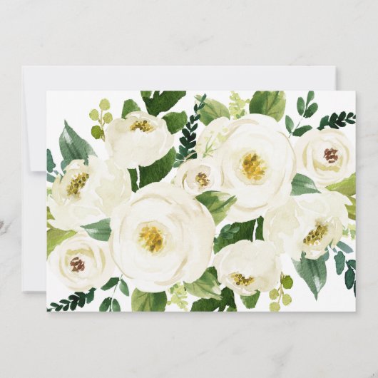 サザンカリグラフィー | フラワーロマンチックエロープメントの受付 招待状 (裏面)