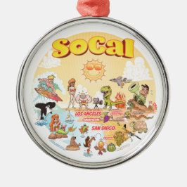 サザンカリフォルニアサンセットオーナメント メタルオーナメント
