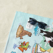 サザンカリフォルニアサンセットビーチタオル ビーチタオル (インサイチュ)