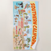 サザンカリフォルニアパラダイスビーチタオル ビーチタオル (正面)